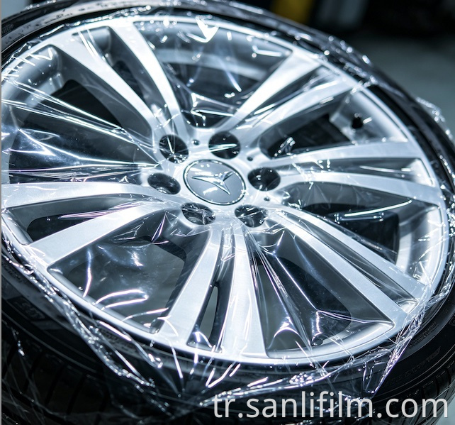 wheel protective film